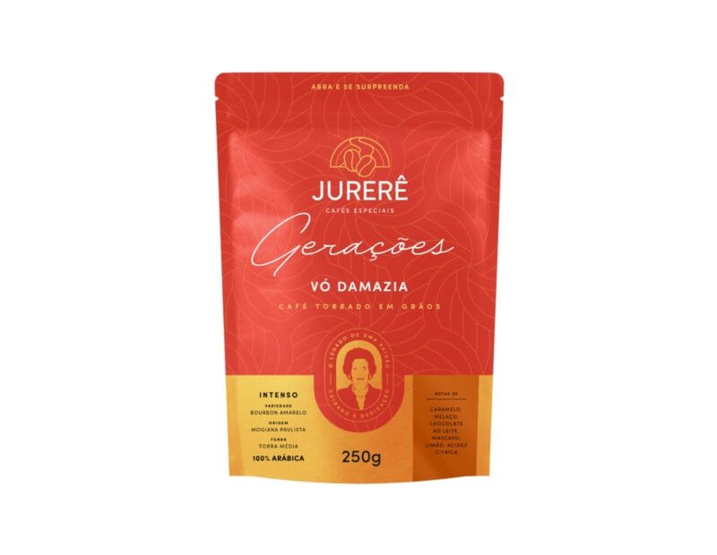 Jurere Linha Geracoes- Cafe Da Vo Damazia- Torrado Em Graos 250g