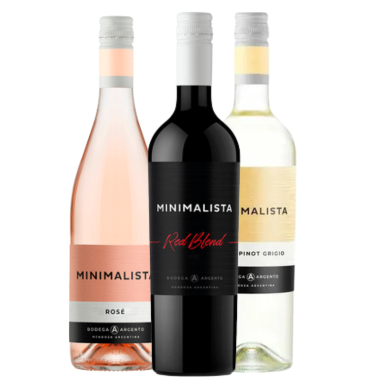 Kit 3 Vinhos Argentinos Minimalista 750 ml