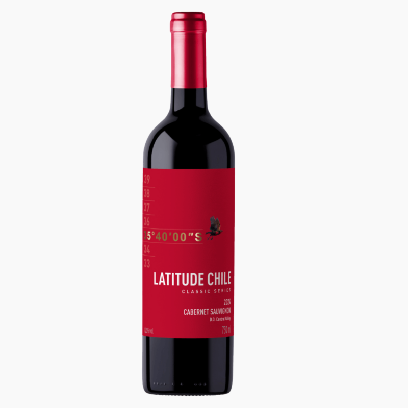 Vinho Tinto Chileno Latitude Cabernet Sauvignon D.O. Central Valley 750 ml