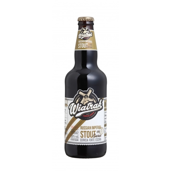 Cerveja Russian Imperial Stout com Cacau Wiatrak 500 ml